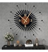 Amazon.com: 22 Inch Modern Sunburst Wall Clock Battery Operated